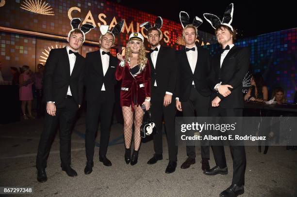 Attends Casamigos Halloween Party on October 27, 2017 in Los Angeles, California.