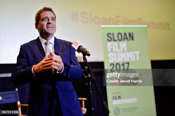 President of Film Independent Josh Welsh attends Sloan Film Summit 2017 - Day 1 at Regal Cinemas L.A. Live on October 27, 2017 in Los Angeles,...