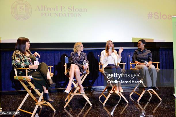 Moderator Jen Yamato, actress Diane Kruger, Associate Professor of Electrical Engineering at UCLA Danijela Cabric and JPL Systems Engineer Tracy...