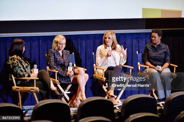 Moderator Jen Yamato, actress Diane Kruger, Associate Professor of Electrical Engineering at UCLA Danijela Cabric and JPL Systems Engineer Tracy...