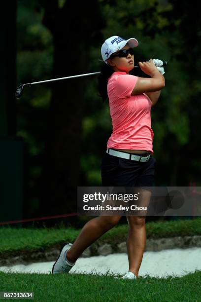 Sei Young Kim of South Korea in action during day three of the Sime Darby LPGA Malaysia at TPC Kuala Lumpur East Course on October 28, 2017 in Kuala...