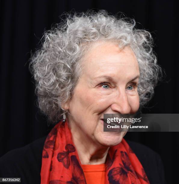 Writer Margaret Atwood arrives at PEN Center USA's 27th Annual Literary Awards Festival on October 27, 2017 in Beverly Hills, California.