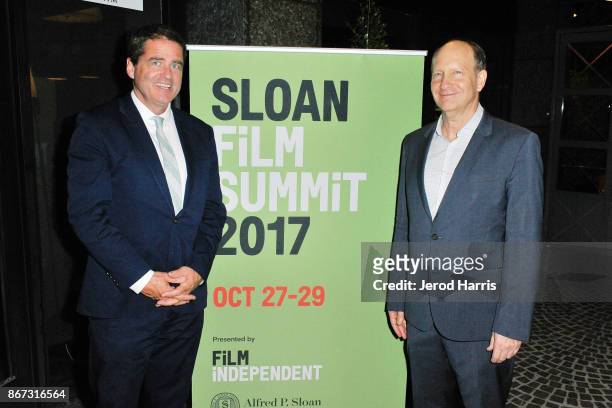 Film Independent President Josh Welsh and Vice President of Programs for Alfred P Sloan Foundation Doron Weber attends Sloan Film Summit 2017 - Day 1...