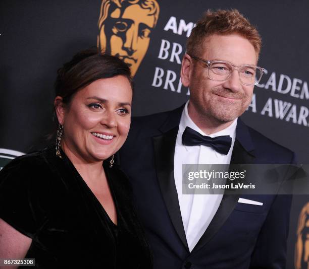 Actor Kenneth Branagh and wife Lindsay Brunnock attend the 2017 AMD British Academy Britannia Awards at The Beverly Hilton Hotel on October 27, 2017...