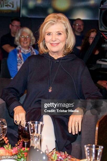 German actress Jutta Speidel during the TV Show 'Tietjen und Bommes' on October 27, 2017 in Hanover, Germany.