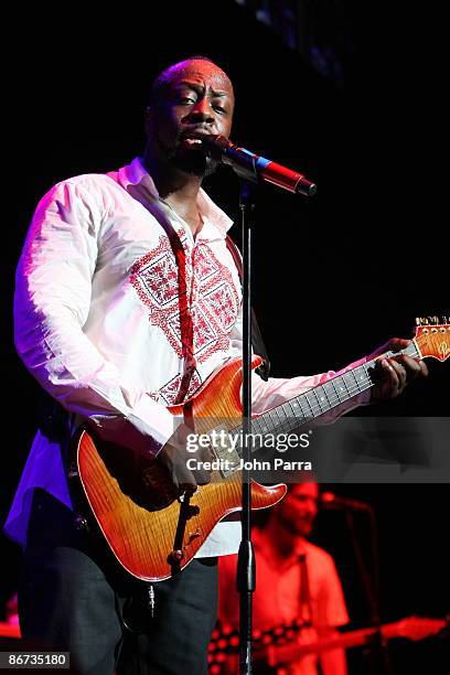 Wyclef Jean performs at the GRAMMY Celebration Concert Tour at Filmore Miami Beach at Jackie Gleason Theater on May 7, 2009 in Miami Beach, Florida.