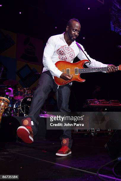 Wyclef Jean performs at the GRAMMY Celebration Concert Tour at Filmore Miami Beach at Jackie Gleason Theater on May 7, 2009 in Miami Beach, Florida.
