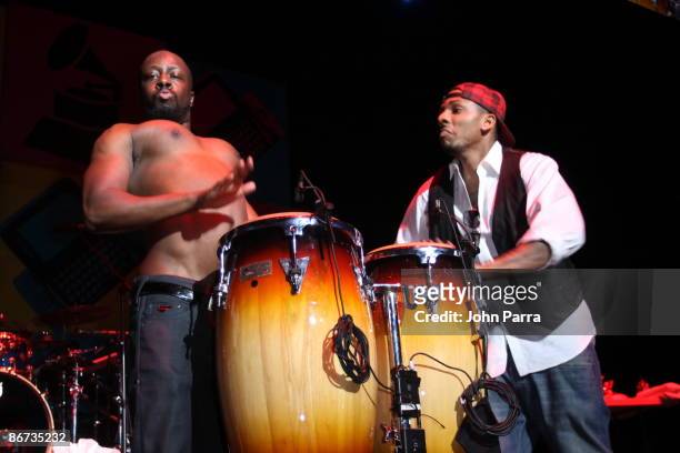 Wyclef Jean performs at the GRAMMY Celebration Concert Tour at Filmore Miami Beach at Jackie Gleason Theater on May 7, 2009 in Miami Beach, Florida.