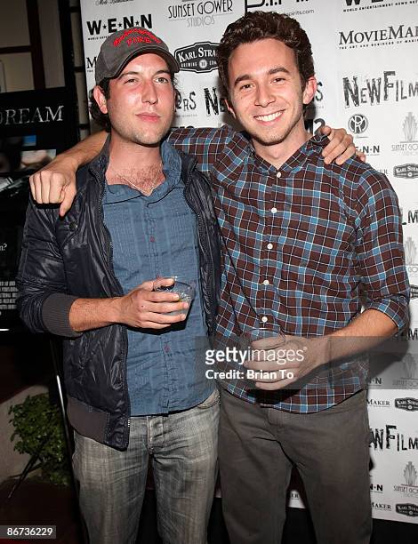 Actors Chris Marquette and Aaron Himmelstein arrive at "Lost Dream" - Los Angeles Premiere at the Stanley Kramer Theater on May 7, 2009 in Hollywood,...