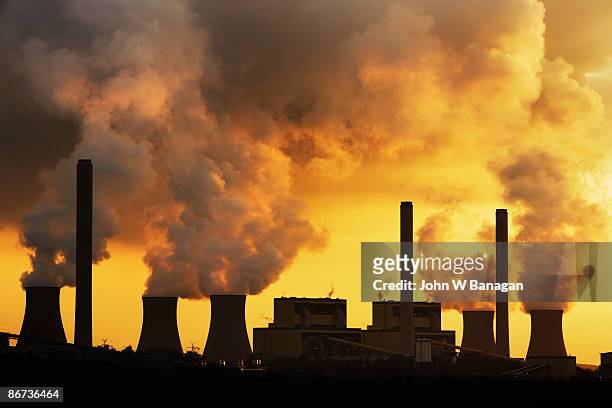 power station - charcoal stockfoto's en -beelden