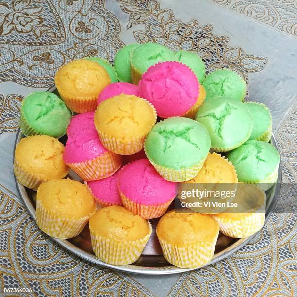 Steamed Mini Cupcakes High-Res Stock Photo