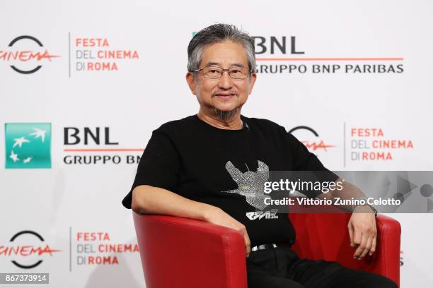 Go Nagai attends 'Mazinger Z Infinity' photocall during the 12th Rome Film Fest at Auditorium Parco Della Musica on October 28, 2017 in Rome, Italy.