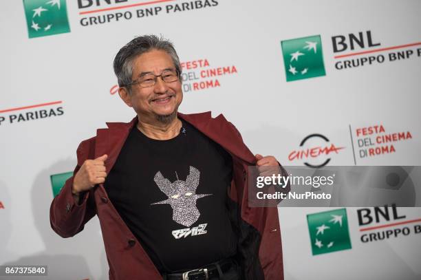 Go Nagai attends the photocall during the 12th Rome Cine Fest, Rome, Italy on 28 October 2017.