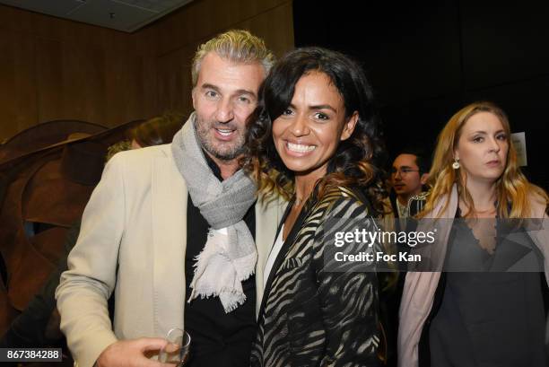 Philippe Vignola and Laurence Roustandjee attend the 'Salon Du Chocolat 2017 - Chocolate Fair' - Auction Show in Benefit of Mecenat Chirurgie...