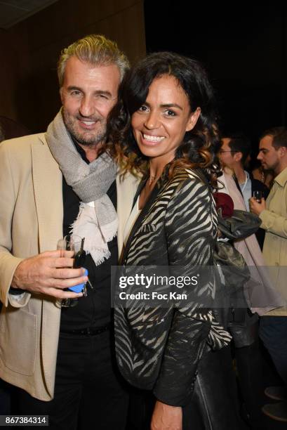 Philippe Vignola and Laurence Roustandjee attend the 'Salon Du Chocolat 2017 - Chocolate Fair' - Auction Show in Benefit of Mecenat Chirurgie...