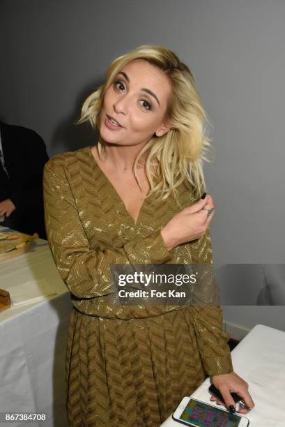 Priscilla Betti attends the 'Salon Du Chocolat 2017 - Chocolate Fair' - Auction Show in Benefit of Mecenat Chirurgie Cardiaque at Parc des...