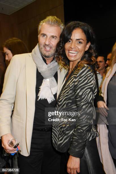 Philippe Vignola and Laurence Roustandjee attend the 'Salon Du Chocolat 2017 - Chocolate Fair' - Auction Show in Benefit of Mecenat Chirurgie...