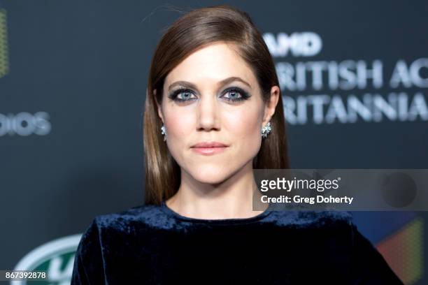 Charity Wakefield arrives for the 2017 AMD British Academy Britannia Awards Presented by Jaguar Land Rover And American Airlines at The Beverly...