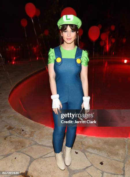 Katherine Herzer attends Just Jared's 6th Annual Halloween Party on October 27, 2017 in Beverly Hills, California.