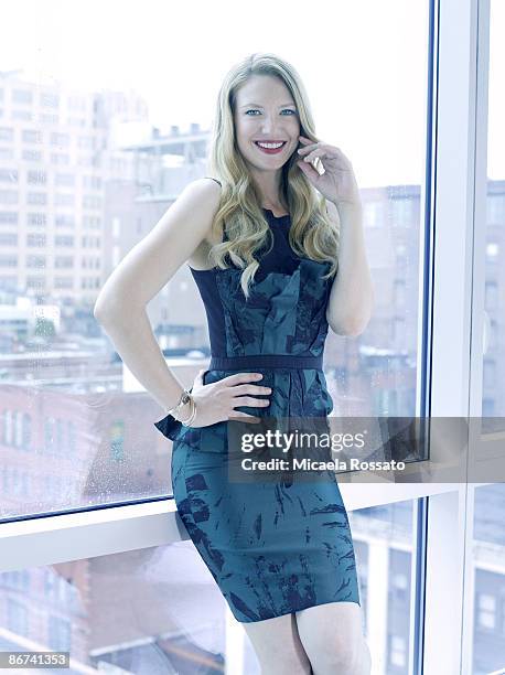Actress Anna Torv poses at a portrait session for Men's Vogue in New York City.