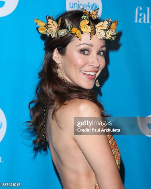 Actress Autumn Reeser attends the 5th Annual UNICEF Masquerade Ball at Clifton's Republic on October 27, 2017 in Los Angeles, California.