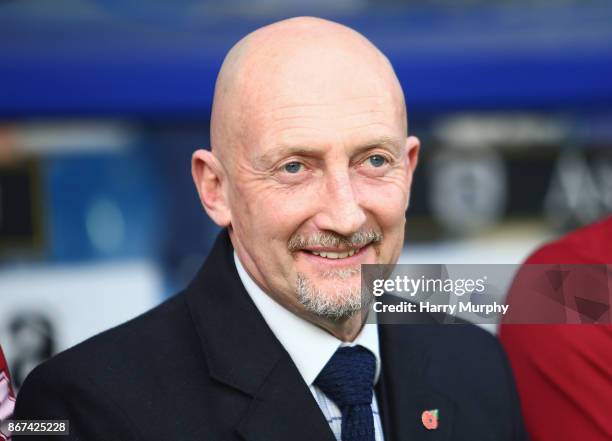 Ian Holloway manager of Queens Park Rangers looks on prior to the Sky Bet Championship match between Queens Park Rangers and Wolverhampton Wanderers...
