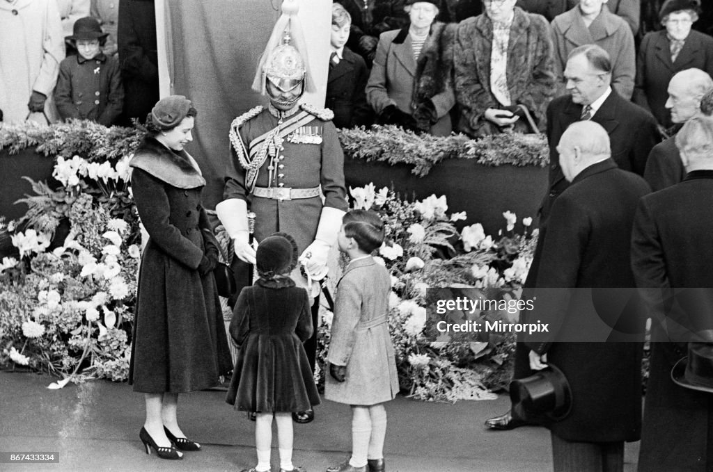 Queen Elizabeth with Winston Churchill