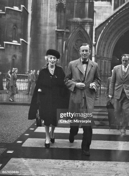 Ian Fleming with his mother Evelyn St. Croix Fleming, 12th November 1957.