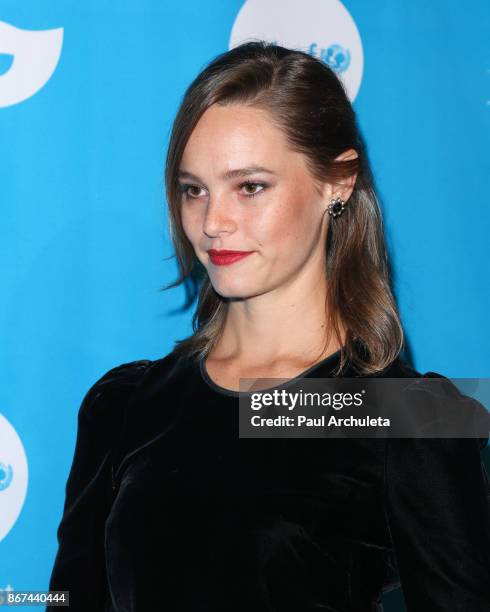 Actress Bailey Noble attends the 5th Annual UNICEF Masquerade Ball at Clifton's Republic on October 27, 2017 in Los Angeles, California.