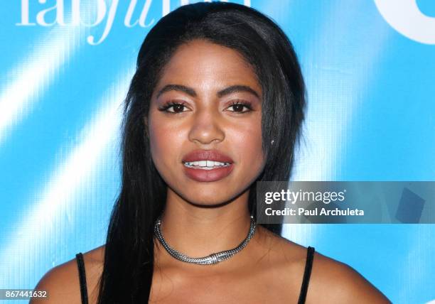 Actress Camille Hyde attends the 5th Annual UNICEF Masquerade Ball at Clifton's Republic on October 27, 2017 in Los Angeles, California.