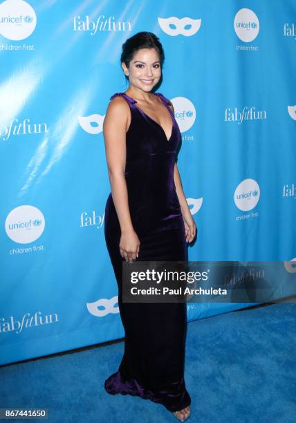 Actress Melissa Carcache attends the 5th Annual UNICEF Masquerade Ball at Clifton's Republic on October 27, 2017 in Los Angeles, California.