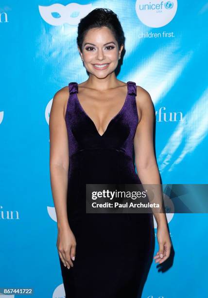 Actress Melissa Carcache attends the 5th Annual UNICEF Masquerade Ball at Clifton's Republic on October 27, 2017 in Los Angeles, California.