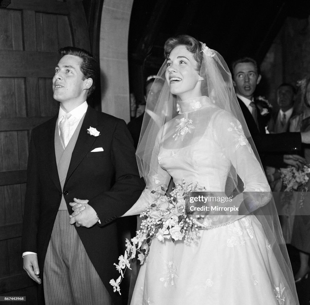 The wedding of Julie Andrews and Tony Walton