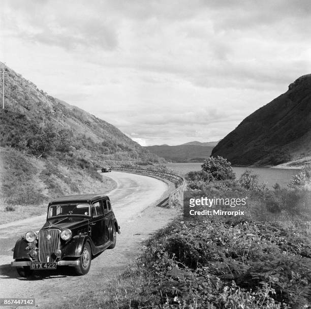 The Pass at Brander next to Loch Awe in Argyll, Argyll and Bute, Scotland, 27th August 1951.