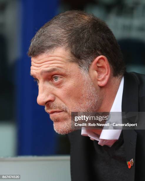 West Ham United manager Slaven Bilic during the Premier League match between Crystal Palace and West Ham United at Selhurst Park on October 28, 2017...