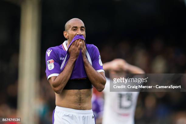 Bolton Wanderers' Karl Henry looks dejected at the final whistle during the Sky Bet Championship match between Fulham and Bolton Wanderers at Craven...