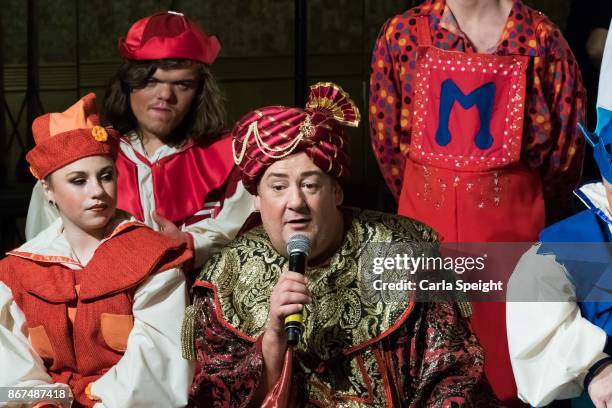 Johnny Vegas during the press launch for Show White and the Seven Dwarfs pantomime at Arthouse Square on October 27, 2017 in Liverpool, England.