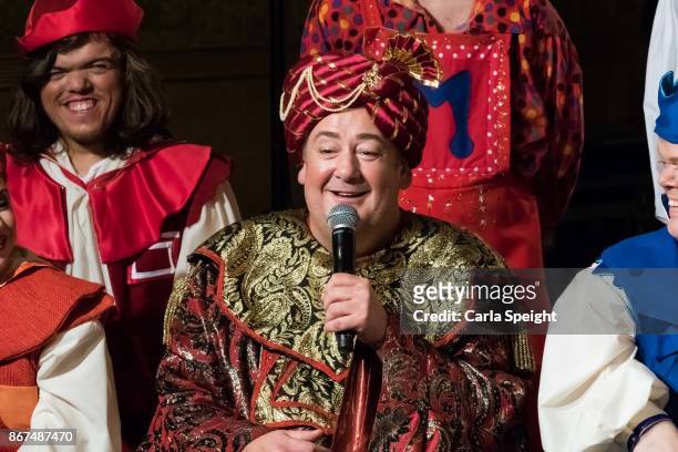 Johnny Vegas during the press launch for Show White and the Seven Dwarfs pantomime at Arthouse Square on October 27, 2017 in Liverpool, England.