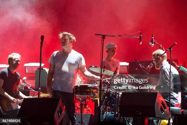 Al Doyle, James Murphy, Gavin Russom and Pat Mahoney of LCD Soundsystem perform during the 2017 Voodoo Music + Arts Experience at City Park on...