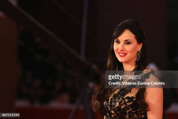 Isabelle Adriani walks a red carpet for 'Stronger' during the 12th Rome Film Fest at Auditorium Parco Della Musica on October 28, 2017 in Rome, Italy.