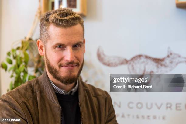 Master confectioner Yann Couvreur poses for a portrait during chocolate fair 'Salon Du Chocolat' at Parc des Expositions Porte de Versailles on...