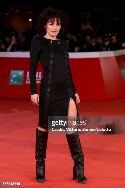 Lidia Vitale walks a red carpet for 'Stronger' during the 12th Rome Film Fest at Auditorium Parco Della Musica on October 28, 2017 in Rome, Italy.