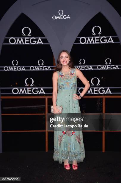 Matilde Gioli attends the OMEGA Aqua Terra at Palazzo Pisani Moretta on October 28, 2017 in Venice, Italy.