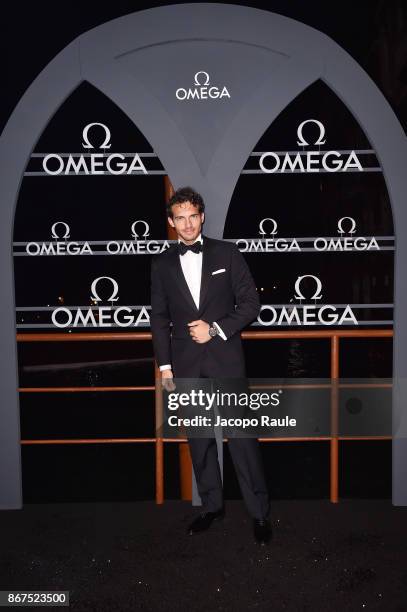 Riccardo Pozzoli attends the OMEGA Aqua Terra at Palazzo Pisani Moretta on October 28, 2017 in Venice, Italy.