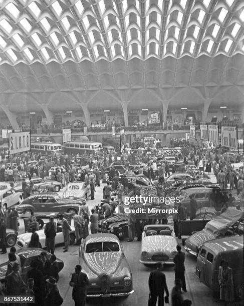 Motor show held at the Torino Esposizioni in Turin Circa 1955.