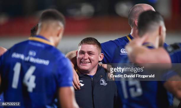 Belfast , United Kingdom - 28 October 2017; Tadhg Furlong of Leinster following the Guinness PRO14 Round 7 match between Ulster and Leinster at...