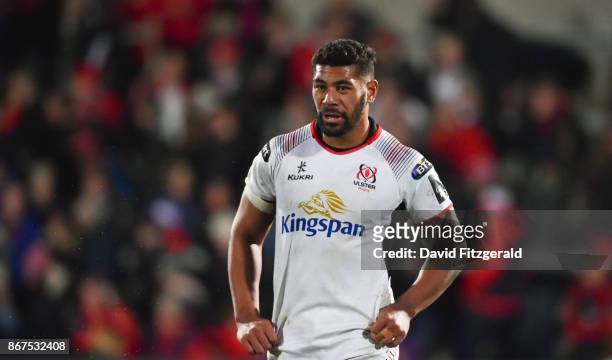 Belfast , United Kingdom - 28 October 2017; A dejected Charles Piutau of Ulster following the Guinness PRO14 Round 7 match between Ulster and...