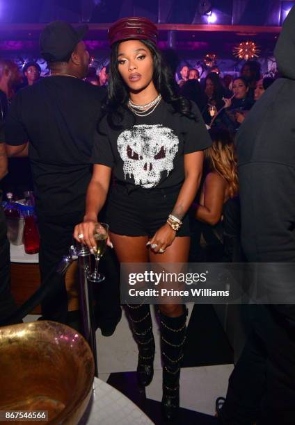 Joseline Hernandez attends Mr Rugs' All Black affair at Gold Room on October 27, 2017 in Atlanta, Georgia.