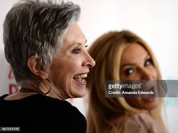 Actress Beverly Sassoon and her daughter, television personality Eden Sassoon arrive at Peggy Albrecht Friendly House's 28th Annual Awards Luncheon...