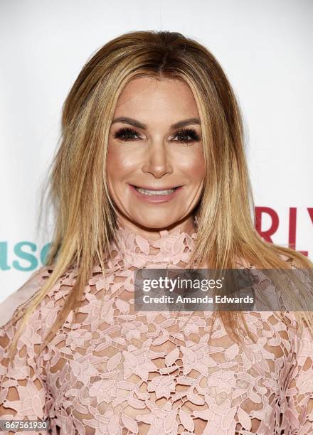 Television personality Eden Sassoon arrives at Peggy Albrecht Friendly House's 28th Annual Awards Luncheon at The Beverly Hilton Hotel on October 28,...